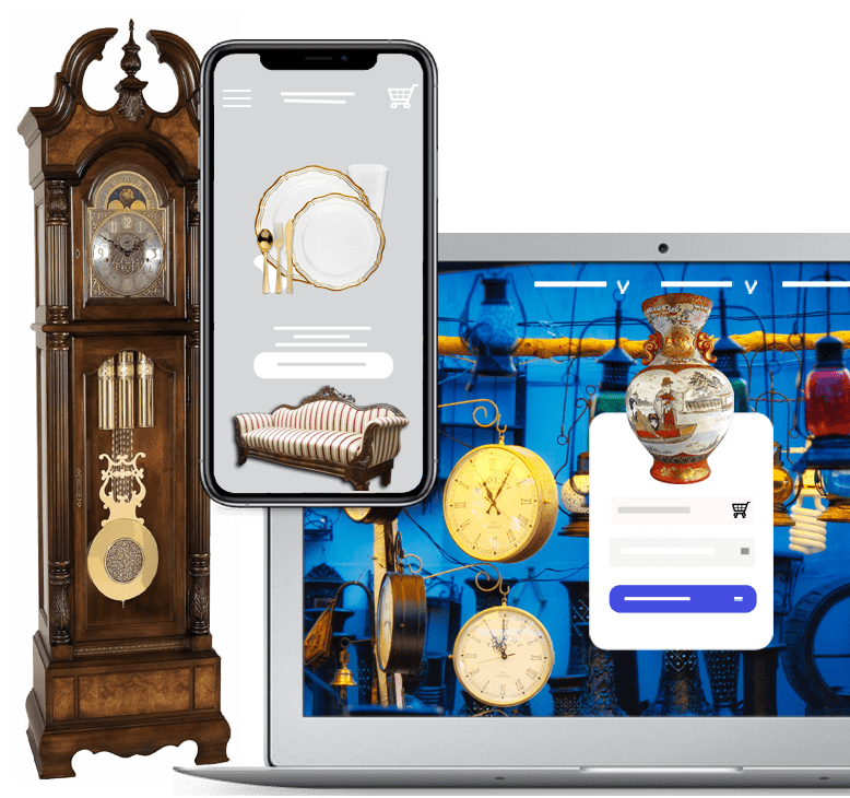 Sell online, sell antique products