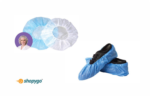 Shoe and head covers for healthcare control environments