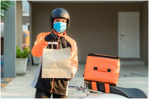 Setting up delivery for an online food store
