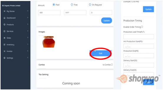 How to edit product details and images - shopygo youtube